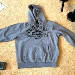 A Zoo York hoodie size Kids XL